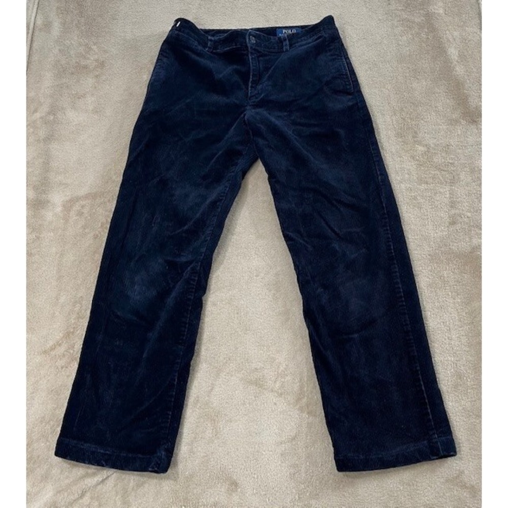 Polo Ralph Lauren Pants Youth Size 16 Navy Straight Corduroy preppy